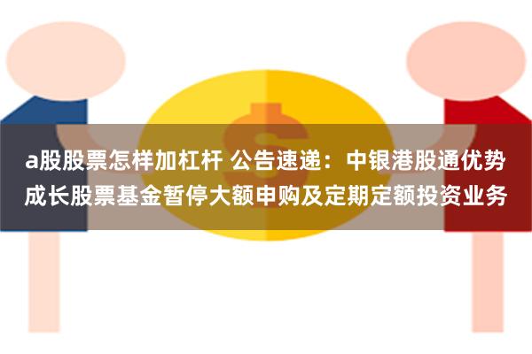 a股股票怎样加杠杆 公告速递：中银港股通优势成长股票基金暂停大额申购及定期定额投资业务