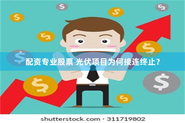 配资专业股票 光伏项目为何接连终止？