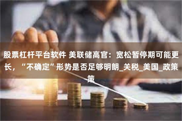 股票杠杆平台软件 美联储高官：宽松暂停期可能更长，“不确定”形势是否足够明朗_关税_美国_政策