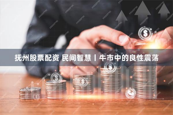 抚州股票配资 民间智慧丨牛市中的良性震荡
